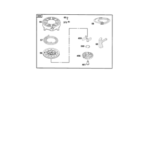 Starter-Rewind Diagram and Parts List for 12E800TO12E899  Briggs and Stratton Engine
